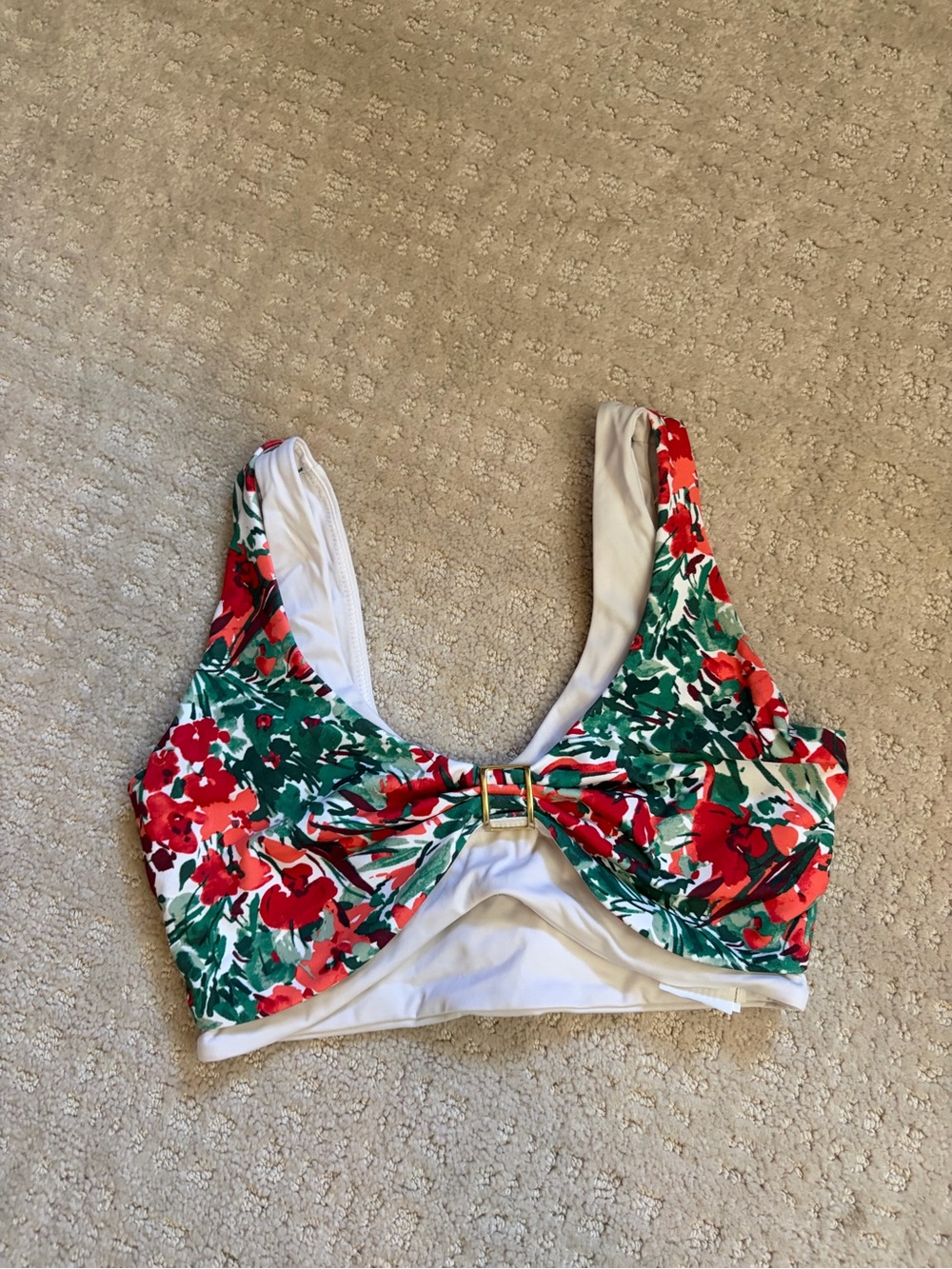 Abercrombie Layered Floral Sports Bra